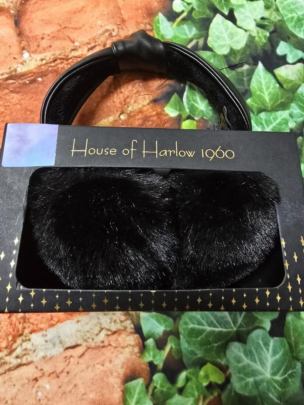 House Of Harlow 1960 Faux Fur Ear Muffs With Adjustable Knotted Vegan Headband